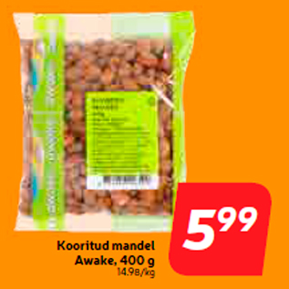 Allahindlus - Kooritud mandel Awake, 400 g