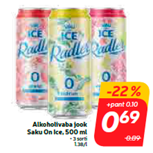 Allahindlus - Alkoholivaba jook Saku On Ice, 500 ml