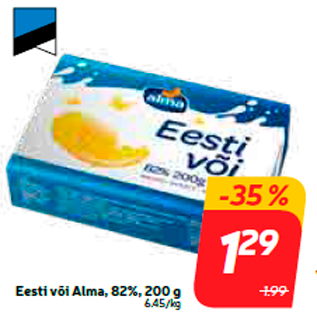 Allahindlus - Eesti või Alma, 82%, 200 g