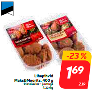 Allahindlus - Lihapihvid Maks&Moorits, 400 g