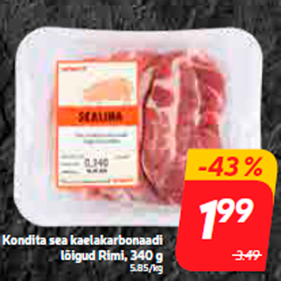 Allahindlus - Kondita sea kaelakarbonaadi lõigud Rimi, 340 g