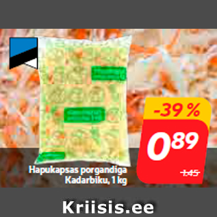 Allahindlus - Hapukapsas porgandiga Kadarbiku, 1 kg