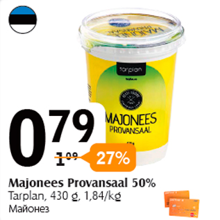 Allahindlus - Majonees Provansaal 50%