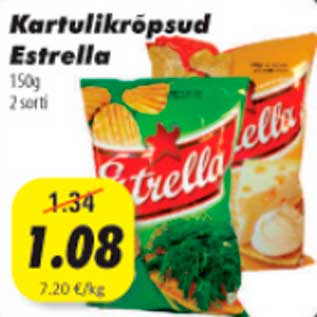 Allahindlus - Kartulikrõpsud Estrella 150g