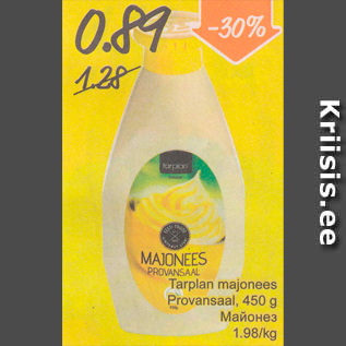 Allahindlus - Tarplan majonees Provansaal, 450 g