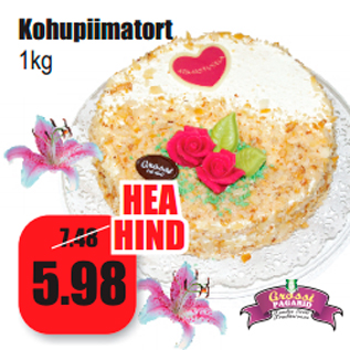 Allahindlus - Kohupiimatort 1kg