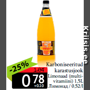 Allahindlus - Karboniseeritud karastusjook Limonaad