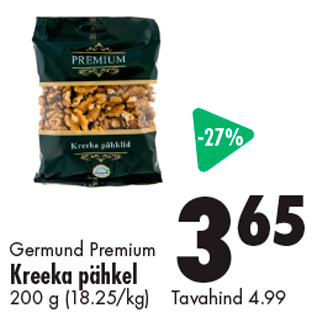 Allahindlus - Germund Premium Kreeka pähkel