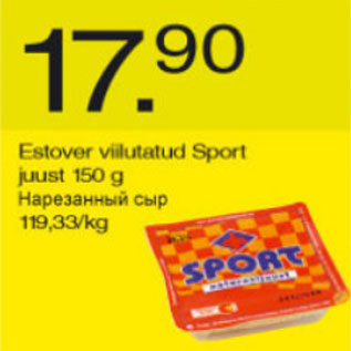 Allahindlus - Estover viilutatud Sport juust