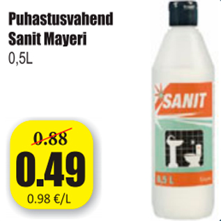 Allahindlus - Puhastusvahend Sanit Mayeri 0,5 l