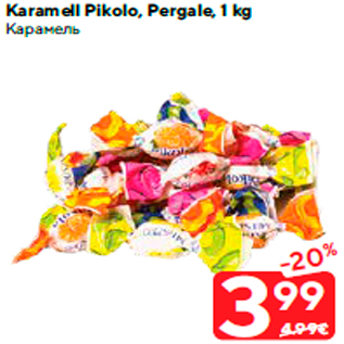 Allahindlus - Karamell Pikolo, Pergale, 1 kg