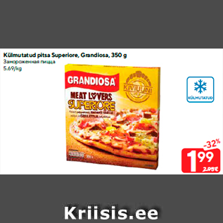 Allahindlus - Külmutatud pitsa Superiore, Grandiosa, 350 g