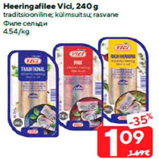 Allahindlus - Heeringafilee Vici, 240 g