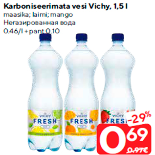 Allahindlus - Karboniseerimata vesi Vichy, 1,5 l