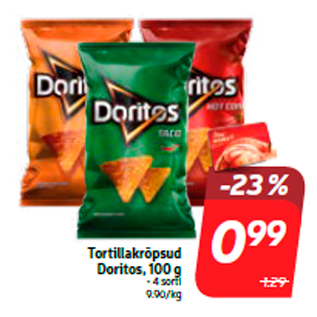 Скидка - Чипсы Тортилья Doritos, 100 г