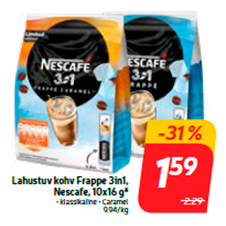 Allahindlus - Lahustuv kohv Frappe 3in1, Nescafe, 10x16 g*