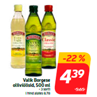Скидка - Выбор оливкового масла Borgese, 500 мл