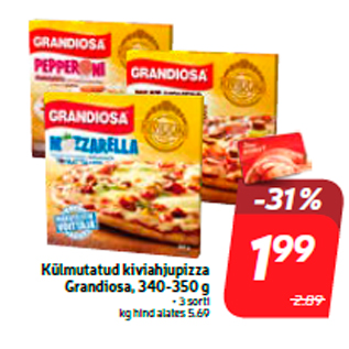 Allahindlus - Külmutatud kiviahjupizza Grandiosa, 340-350 g