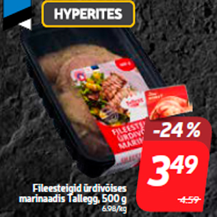 Allahindlus - Fileesteigid ürdivõises marinaadis Tallegg, 500 g