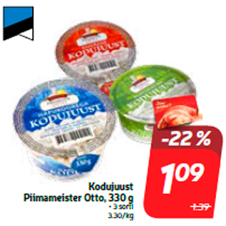 Allahindlus - Kodujuust Piimameister Otto, 330 g