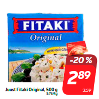 Allahindlus - Juust Fitaki Original, 500 g