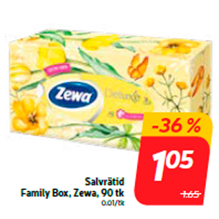 Скидка - Салфетки Family Box, Zewa, 90 шт.