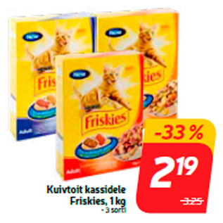 Allahindlus - Kuivtoit kassidele Friskies, 1 kg