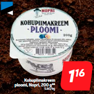 Allahindlus - Kohupiimakreem ploomi, Nopri, 200 g**