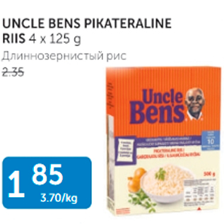 Allahindlus - UNCLE BENS PIKATERALINE RIIS