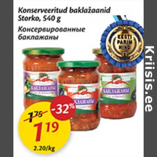 Скидка - Консервированные баклажаны