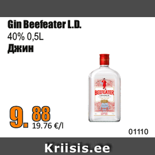 Allahindlus - Gin Beefeater L.D.