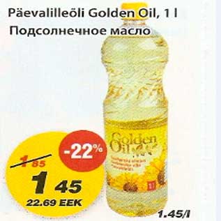 Allahindlus - Päevalilleõli Golden Oil