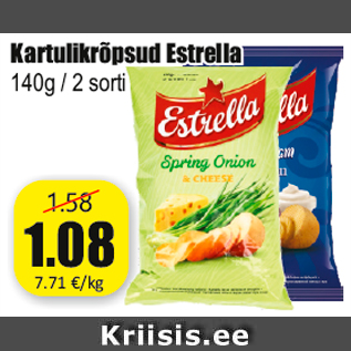 Скидка - Картофельные чипсы Estrella