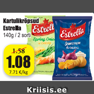 Скидка - Картофельные чипсы Estrella