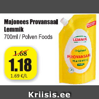Скидка - Майонез Provansaal