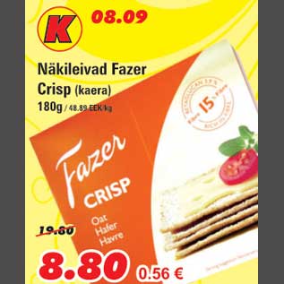 Allahindlus - Näkileivad Fazer Crisp