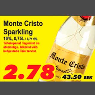 Скидка - Monte Cristo Sparkling
