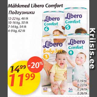 Allahindlus - Mähkmed Libero Comfort