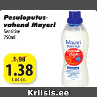 Allahindlus - Pesuloputusvahend Mayeri