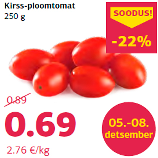 Allahindlus - Kirss-ploomtomat 250 g