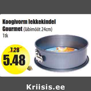 Allahindlus - Koogivorm lekkekindel Gourmet