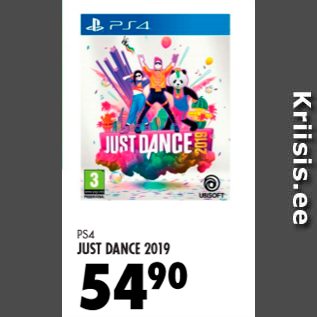 Скидка - PS4 JUST DANCE 2019