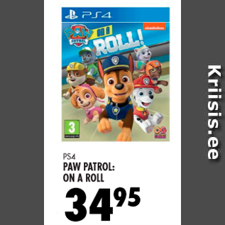 Скидка - PS4 PAW PATROL: ON ROLL