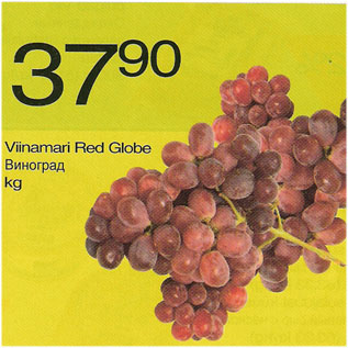 Allahindlus - Viinamari Red Globe, kg