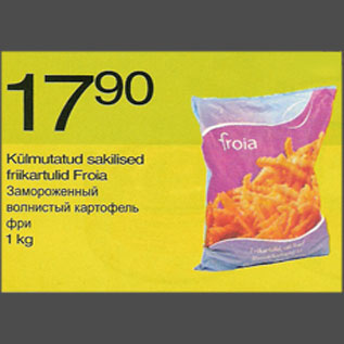Allahindlus - Külmutatud sakilised friikartulid Froia