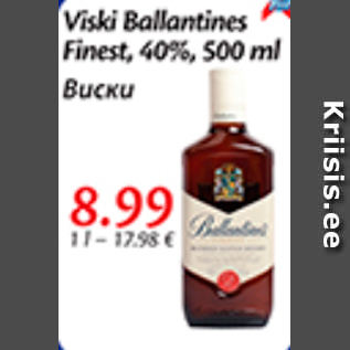 Allahindlus - Viski Ballantines Finest