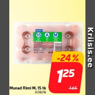Allahindlus - Munad Rimi M, 15 tk