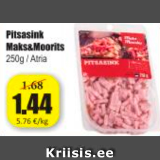 Allahindlus - Pitsasink Maks&Moorits