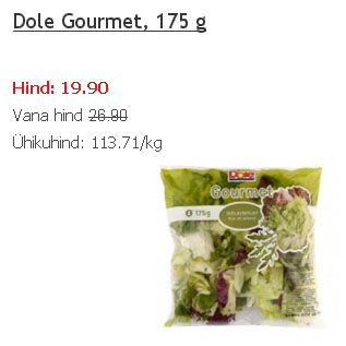 Allahindlus - Dole Gourmet