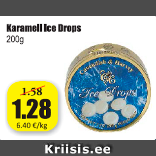 Скидка - Карамель Ice Drops 200 г